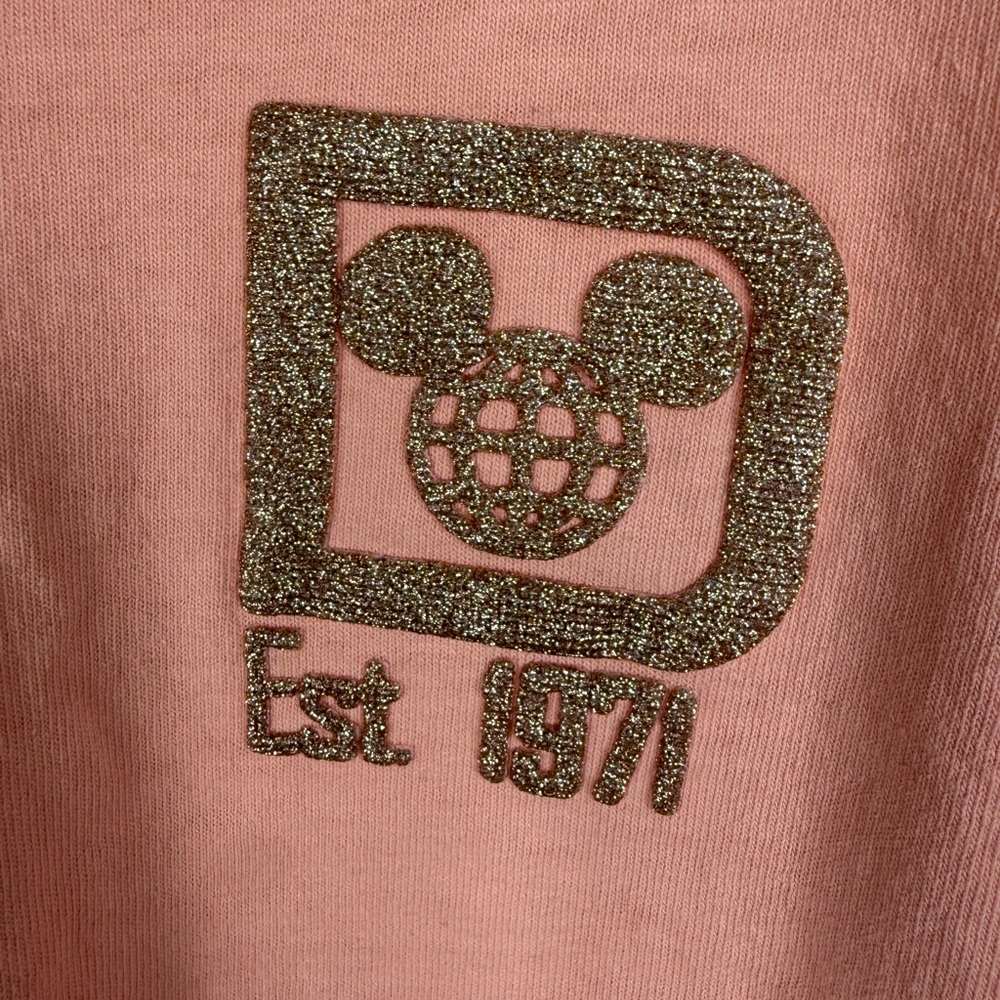 Disney Parks Walt Disney World Spirit Jersey Rose Gold Peach Size Large - Picture 4 of 9